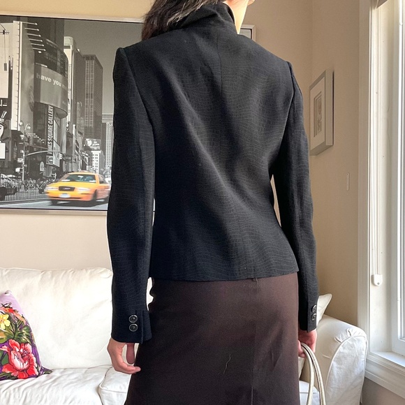 Versus Gianni Versace black blazer with line pattern - Picture 4 of 15